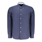 Blu Cotton Men Shirt