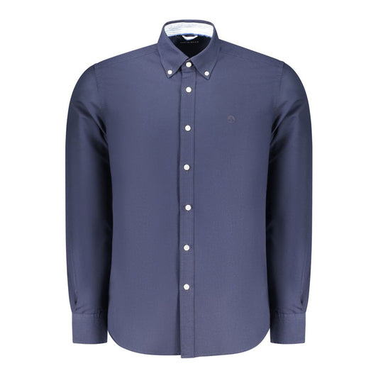 Blu Cotton Men Shirt