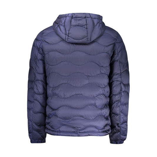 Blue Polyamide Men's Jacket