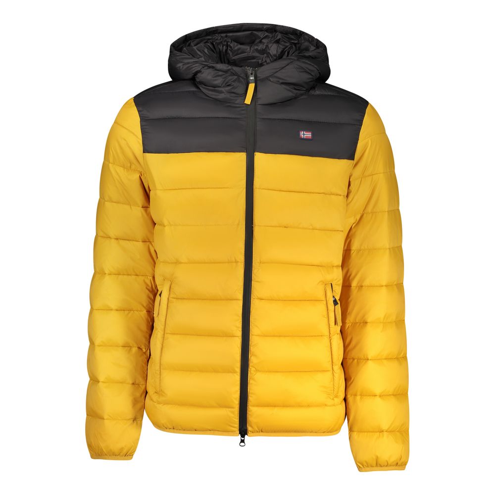 Yellow Polyamide Men's Jacket