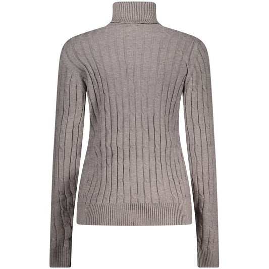 Grey Viscosa Women Sweater