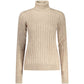 Beige Viscosa Women Sweater