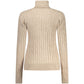Beige Viscosa Women Sweater