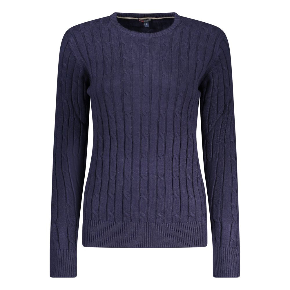 Blu Viscosa Women Sweater