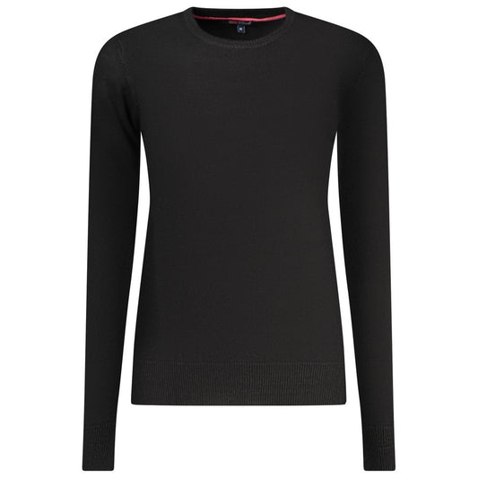 Black Viscose Women Sweater