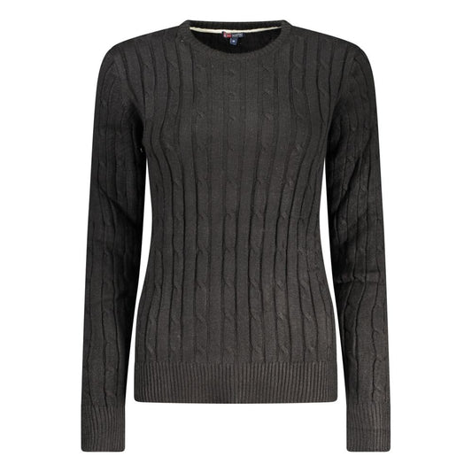 Black Viscose Women's Sweater