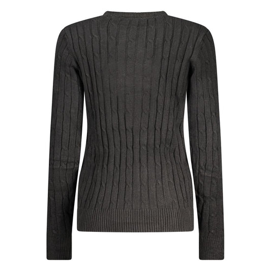 Black Viscose Women's Sweater