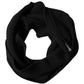Black Wool Knitted Neck Wrap Foulard  Scarf