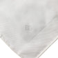 White Logo Silk Square Handkerchief Scarf