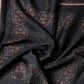 Black Patterned Square Foulard Scarf