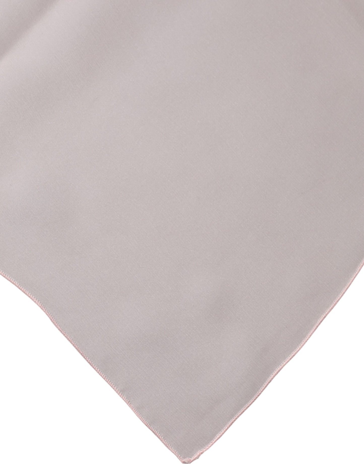 Pink Silk Neck Wrap Square Foulard Scarf