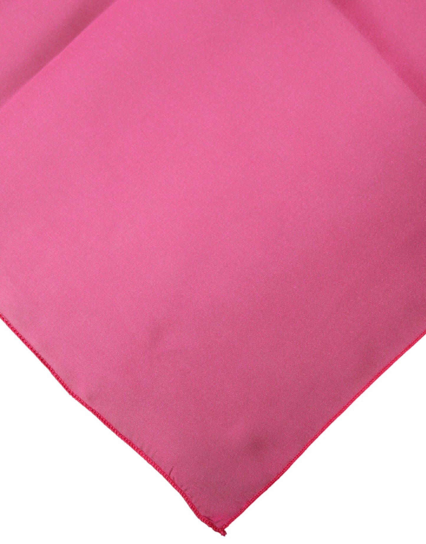 Pink Silk Neck Wrap Square Foulard Scarf