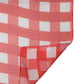Red Checkered Stole Neck Wrap Shawl Scarf