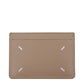 Beige Leather Cardholder