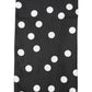 Scarf Black Polka Dot Silk Neck Wrap Foulard