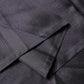 Black Satin Silk Fringes Neck Foulard Scarf