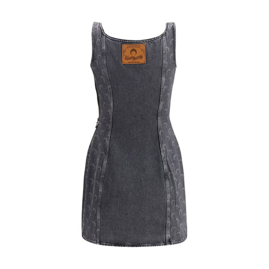 Gray Cotton Casual Dress