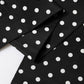 Black Polka Dot Neck Wrap Foulard 150cm x 12.5cm  Scarf