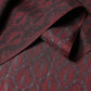 Maroon Patterned Silk Wrap Foulard Men 133cm x 22cm Scarf