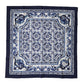 Blue Majolica Cotton Square Lace Stole 53cm x 53cm Scarf