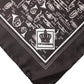 Brown Jazz Club Square Handkerchief Men 32cm x 31cm Scarf