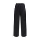 Black Cotton Athletic Pants
