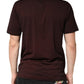 Maroon DG Crown Cotton Crew Neck Men T-shirt