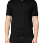 Black Silk Collared Short Sleeve Polo  T-shirt