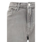 Gray Cotton Relaxed Fit Jeans