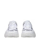White Fabric Athletic Sneakers