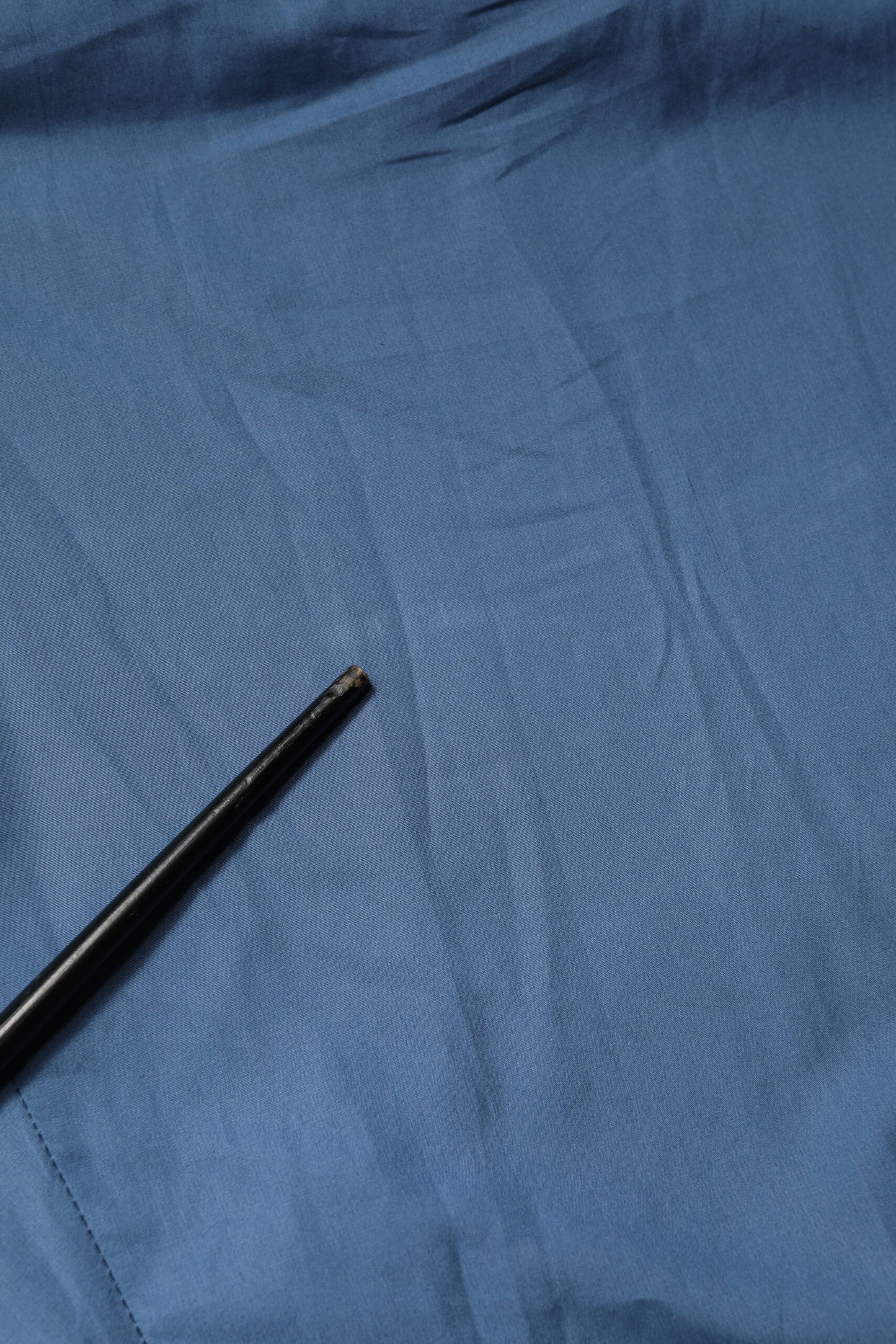 Blue Cotton Double Breasted 2 Piece  Suit