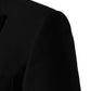 Black Wool Single Breasted 3 Piece Men Suit