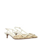 Beige Raffia Strap-On Sandals