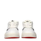 White Leather Low Top Sneakers