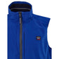 Blue Polyester Sleveless Jacket