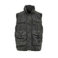 Gray Polyester Sleveless Jacket