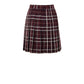 Bordeaux Wool Mini Skirt