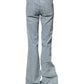 Light Blue Boot Cut Mid Waist Denim Casual Jeans