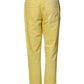 Yellow Tapered Mid Waist Denim Trouser Jeans