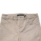 Beige Skinny Mid Waist Chino Casual Trouser Pants