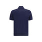 Blue Cotton Polo Shirt