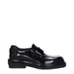 Black Leather Slip-On Loafers