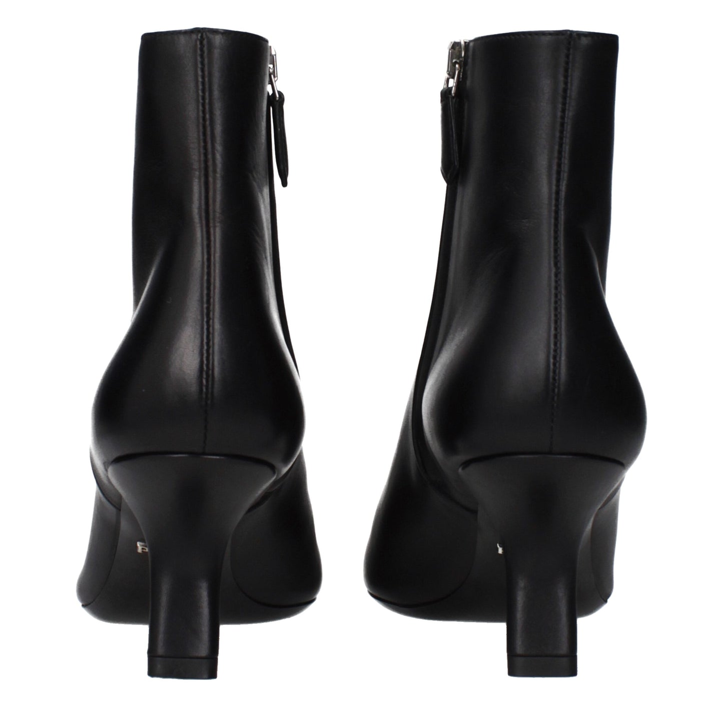 Black Leather Ankle Boots