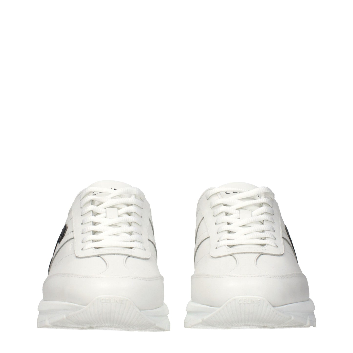 White Leather Athletic Sneakers