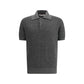 Gray Cotton Polo Shirt