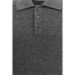 Gray Cotton Polo Shirt
