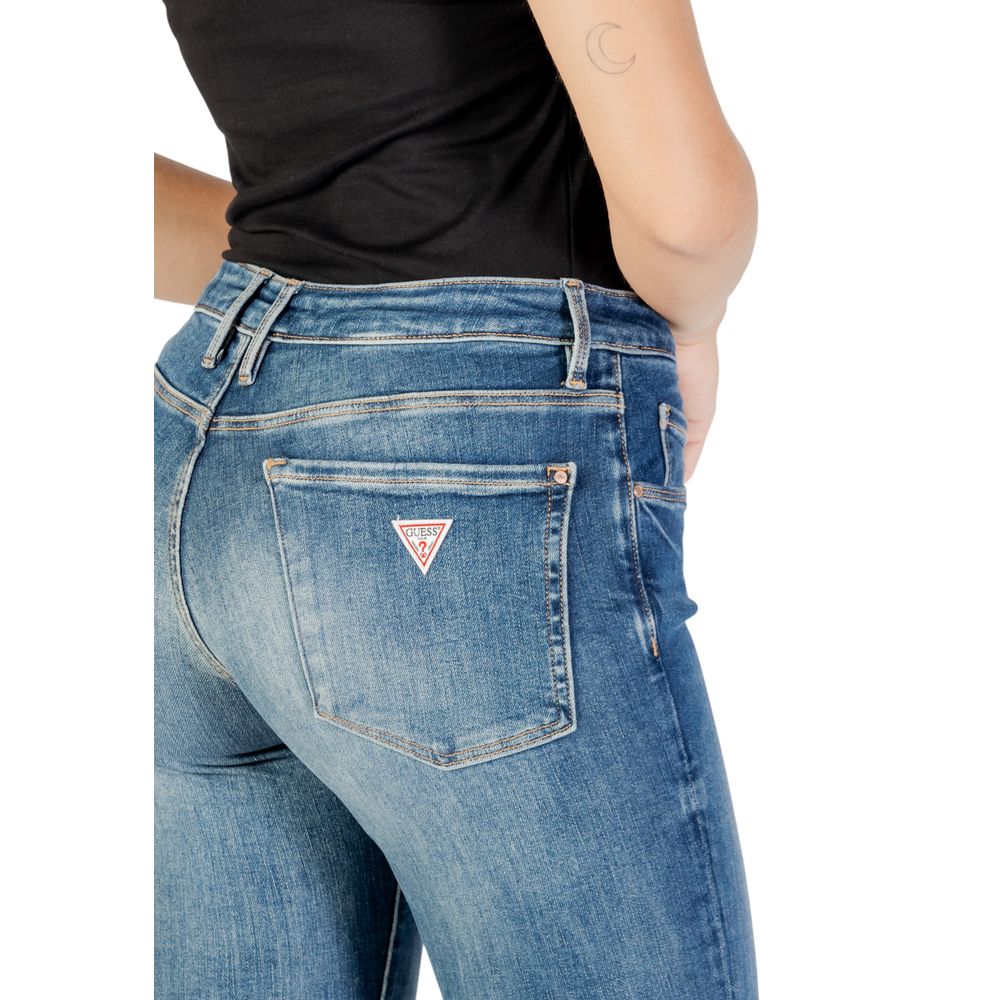 Blue Cotton Skinny Jeans