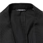 Black Jazz Club Silk Single Breasted Blazer