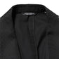 Black Jazz Club Silk Single Breasted Blazer