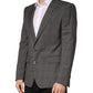 Gray Wool Single Breasted 2 Button Blazer